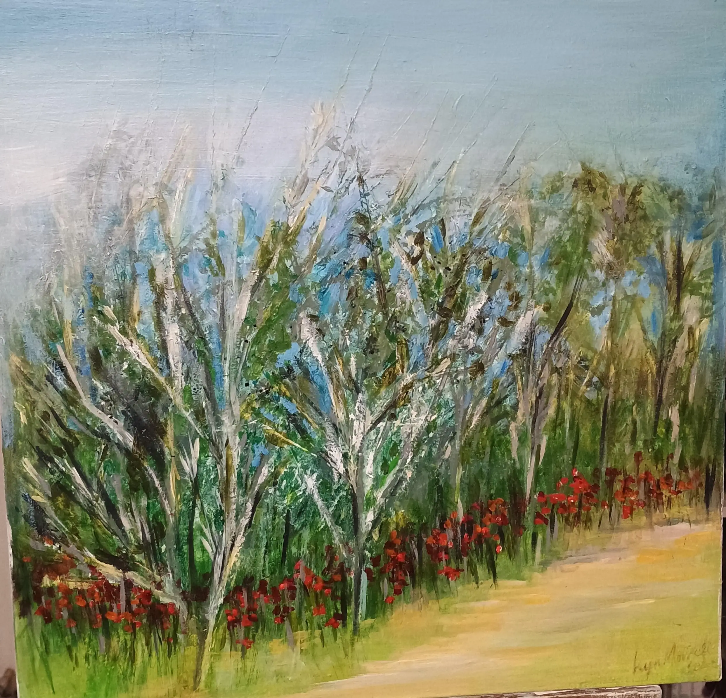 Poppies in Olive Grove (Edit)